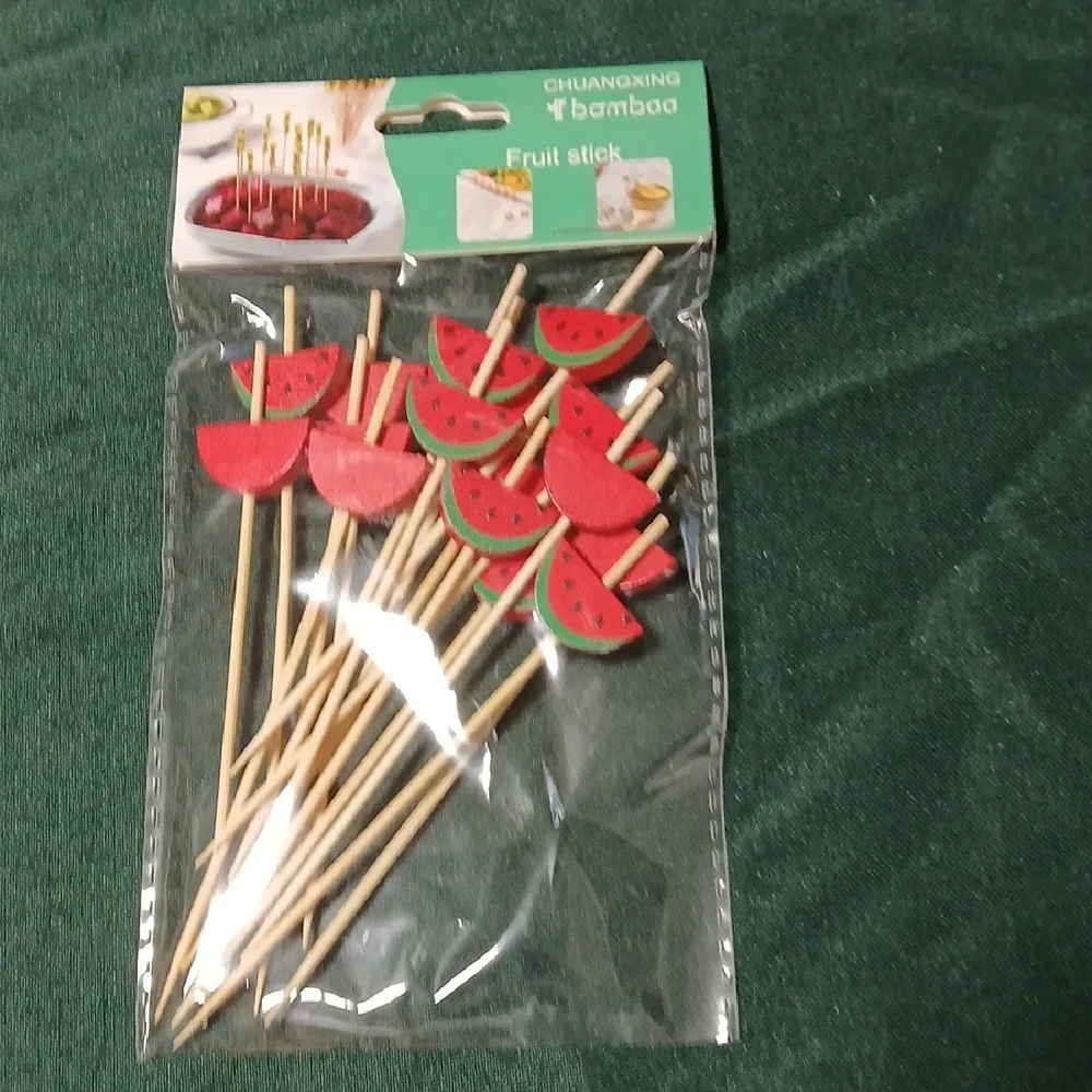 Bamboo Fruit Sticks - Multicolor